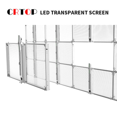 Alışveriş Merkezi için Yenileme Hızı 3840HZ Şeffaf Cam LED Ekran