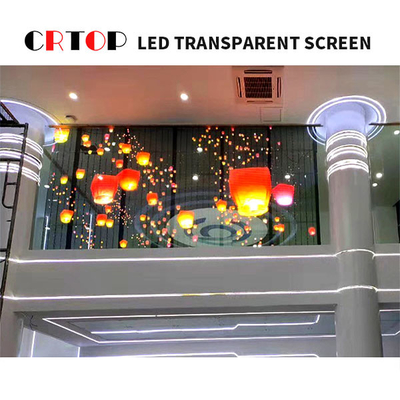Konser Kullanımı Şeffaf Cam LED Ekran P3.8mm - P7.8mm Pitch
