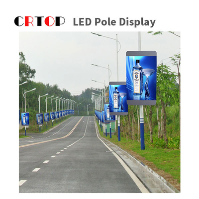 Yüksek Çözünürlüklü P3mm Sokak Işık Direği LED Ekran 192 * 192mm Modül