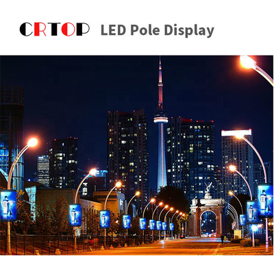 Aydınlatma Direği P4mm Reklam LED Ekran 1920Hz Yenileme Hızı