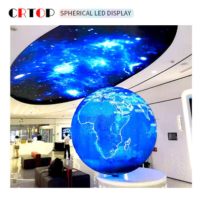 P3mm 800cd Yaratıcı LED Ekran Çapı 1m Küresel Şekil