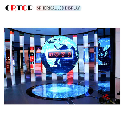 P3mm 800cd Yaratıcı LED Ekran Çapı 1m Küresel Şekil