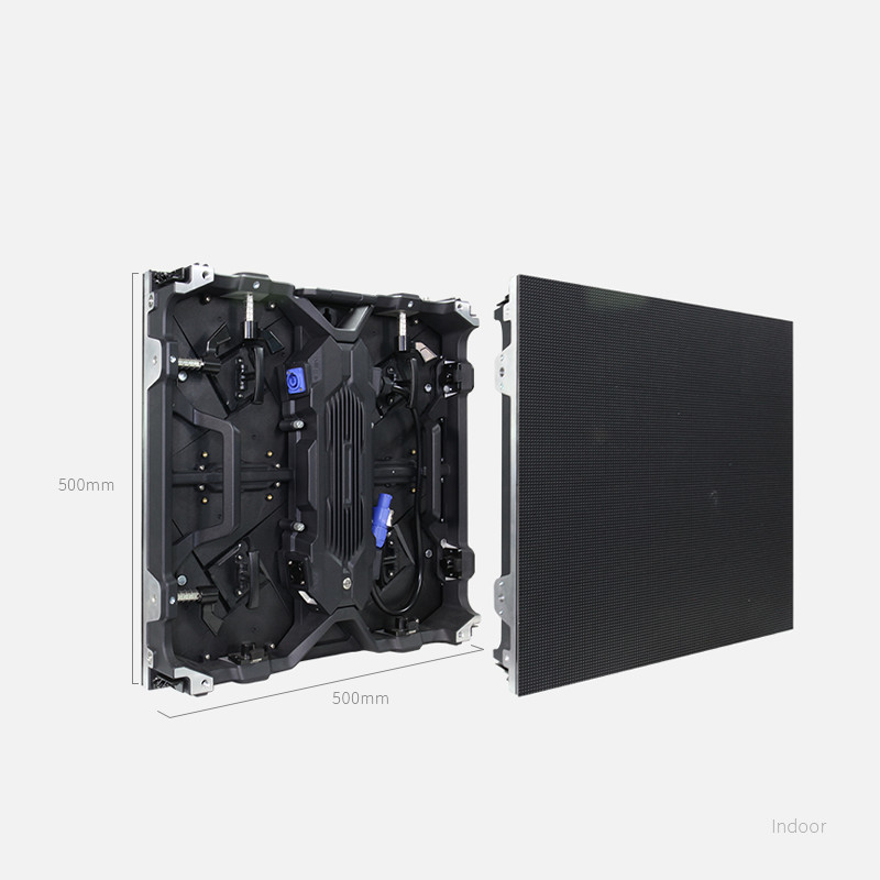 CE FCC ETL Dış Mekan Kiralama 500 * 500mm Döküm Kutulu LED Ekran